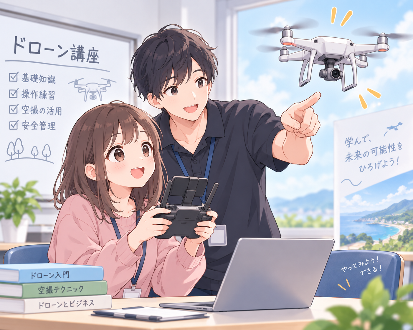 ドローン・動画撮影の授業イメージ